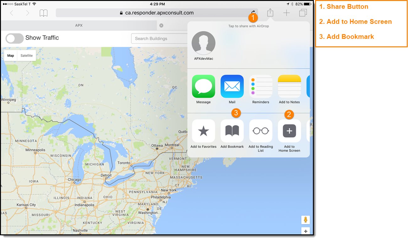 SmartView Shortcuts and Bookmarks (iOS)